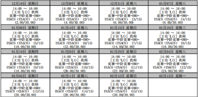 USACO培训班推荐/十年真题题典/竞赛赛程安排/常见竞赛问答！