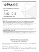 ​AMC10真题下载！2010-2023年AMC10真题高清PDF版！