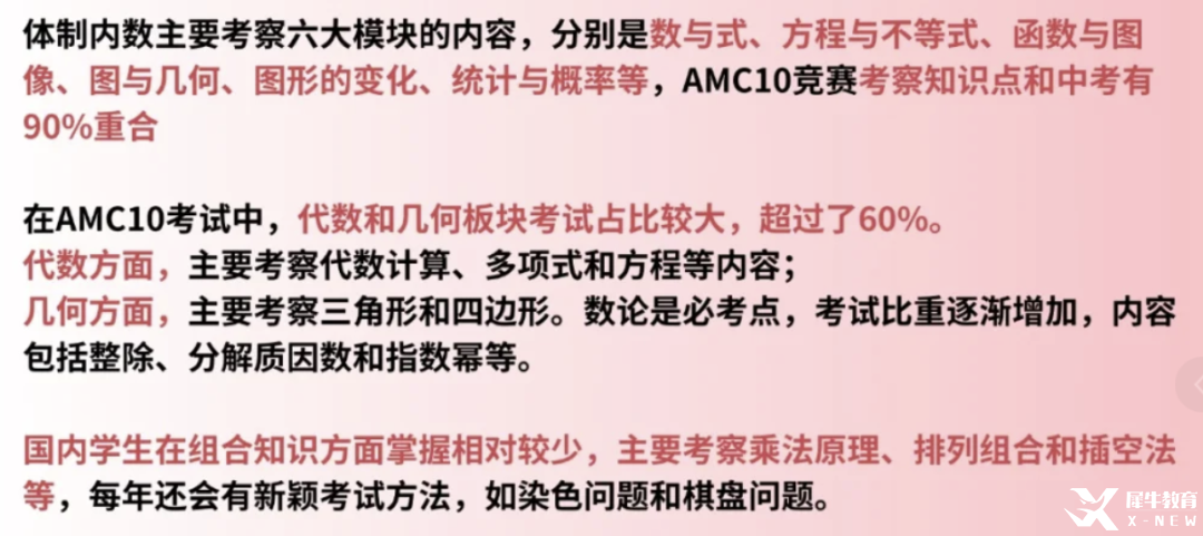 AMC10数学竞赛考点有哪些？AMC10数学竞赛考点一文梳理，附AMC10数学竞赛严选课程